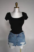 Luxe Black Basic Top